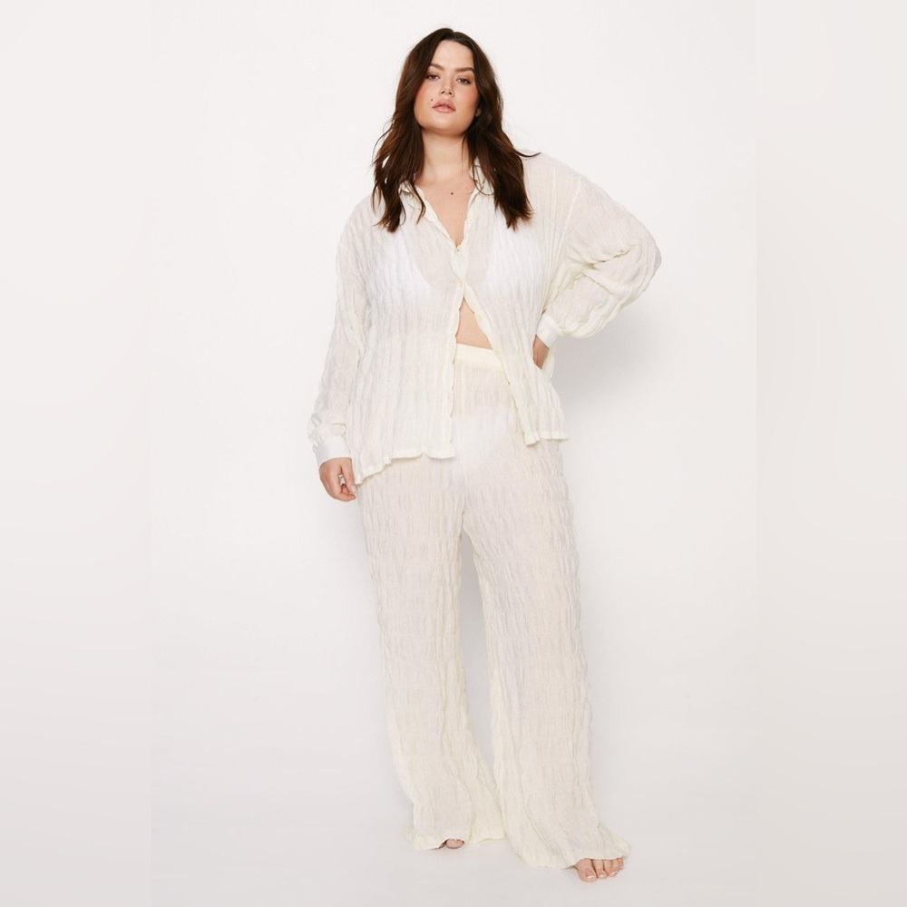 Nasty Gal Textured Cream Set